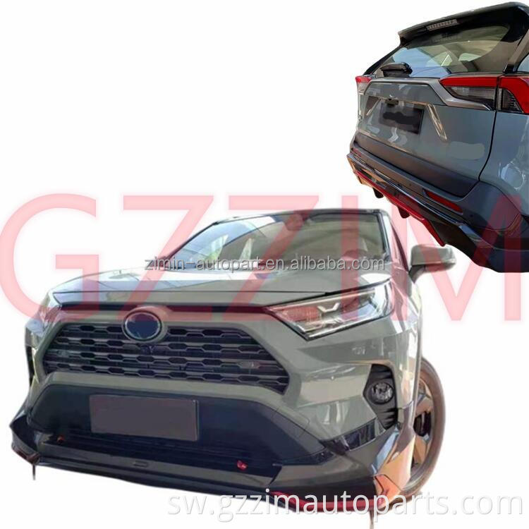 Mbele na nyuma bumper walinzi bumper walinzi iliongoza bumper kwa Rav 4 2020+